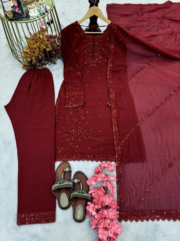 LADY LOOK 024 TRENDING PLAZZO SUITS WHOLESALE