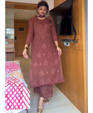 LADY LOOK 025 TRENDING PLAZZO SUITS WHOLESALE