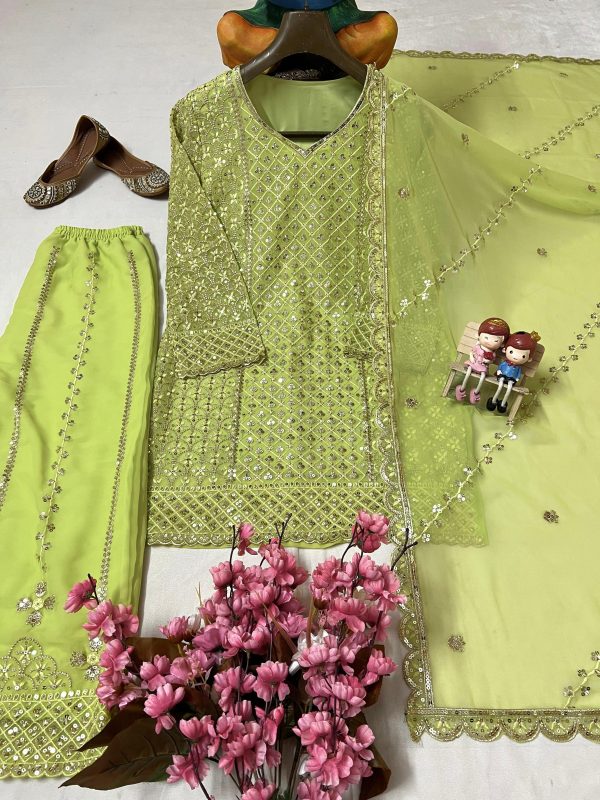 LC 1361 G DESIGNER KURTI PLAZZO SUITS WHOLESALE