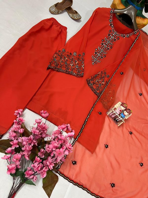 LC 1387 DESIGNER PLAZZO SUITS WHOLESALE