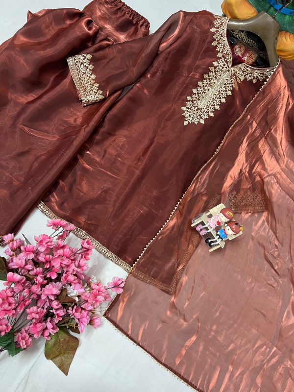 LC 1388 DESIGNER FARSHI PLAZZO SUITS WHOLESALE