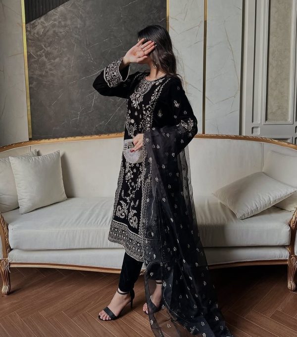 LC 1389 DESIGNER VELVET SALWAR SUITS WHOLESALE