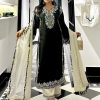LC 1393 DESIGNER CHINON SILK SALWAR SUITS