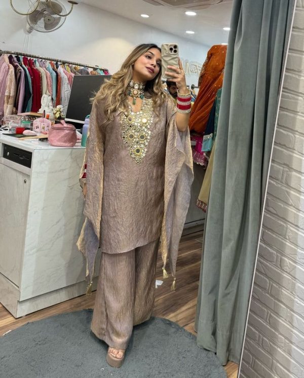 LG 1990 A SUIT IN REAL MIRROR EMBROIDERED SUIT