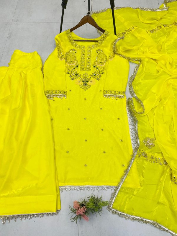 LG 1991 SEQUANCE EMBROIDERED FARSHI SALWAR SUIT