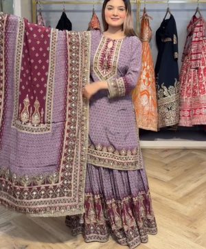 LG 1995 A DESIGNER WEAR PRINTED SHARARA SUITS