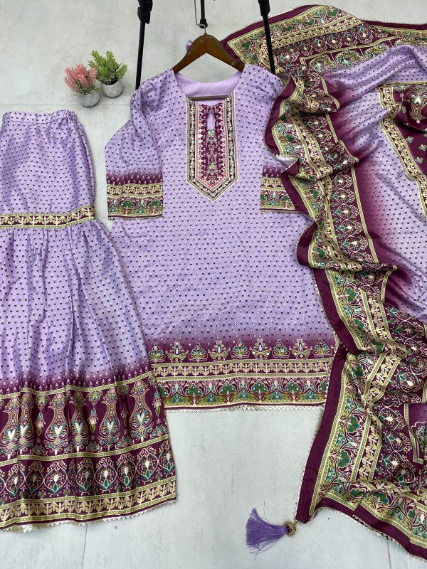 LG 1995 A DESIGNER WEAR PRINTED SHARARA SUITS