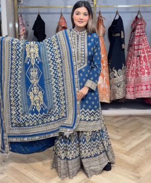 LG 1995 B DESIGNER WEAR PRINTED SHARARA SUITS
