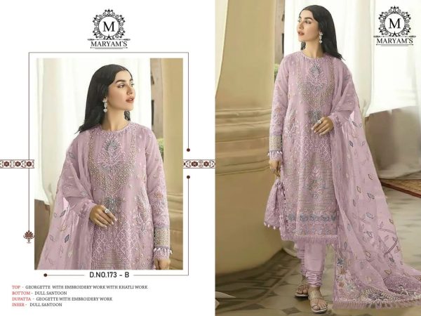 MARYAM'S 173 B GEORGETTE PAKISTANI SUITS WHOLESALE