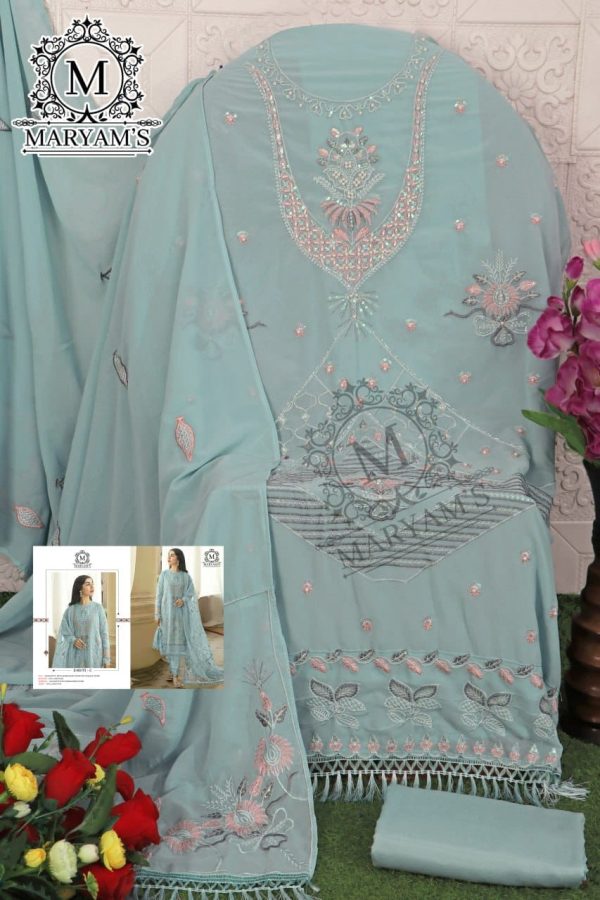 MARYAM'S 173 C GEORGETTE PAKISTANI SUITS WHOLESALE