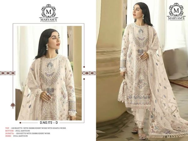 MARYAM'S 173 D GEORGETTE PAKISTANI SUITS WHOLESALE