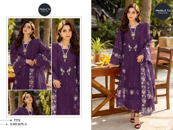 MEHBOOB TEX 1675 C COTTON PAKISTANI SALWAR SUITS