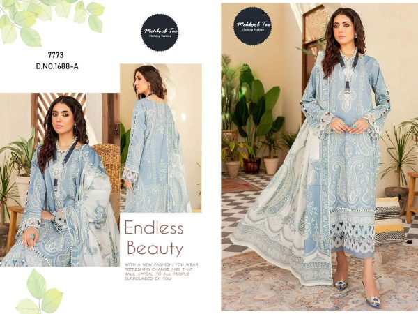 MEHBOOB TEX 1688 A COTTON SALWAR SUITS WHOLESALE