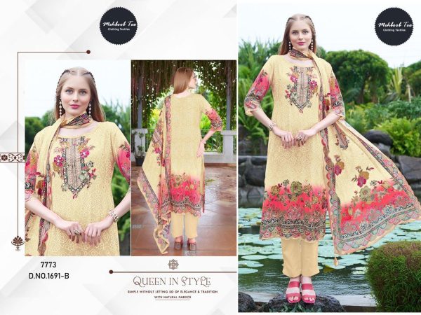 MEHBOOB TEX 1691 B VISCOSE MUSLIN SALWAR SUITS