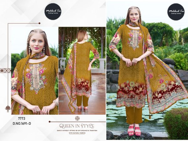 MEHBOOB TEX 1691 D VISCOSE MUSLIN SALWAR SUITS