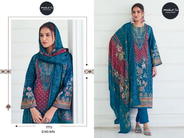 MEHBOOB TEX 1694 VISCOSE MUSLIN SALWAR SUITS