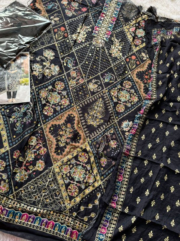 MEHBOOB TEX 1697 A VISCOSE MUSLIN PAKISTANI SUITS
