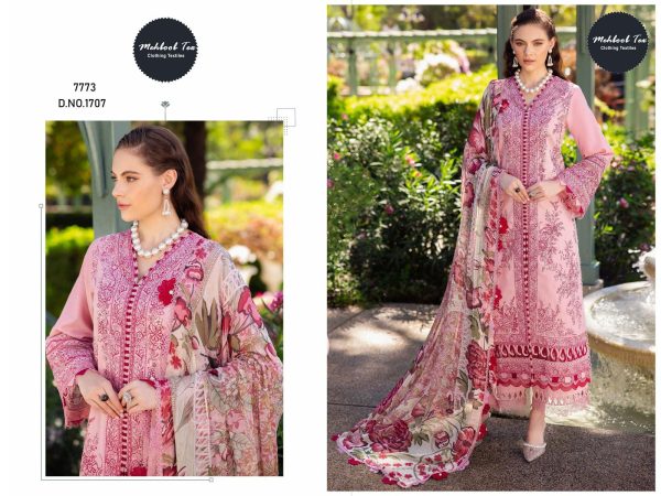 MEHBOOB TEX 1707 COTTON EMBROIDERED SALWAR SUITS