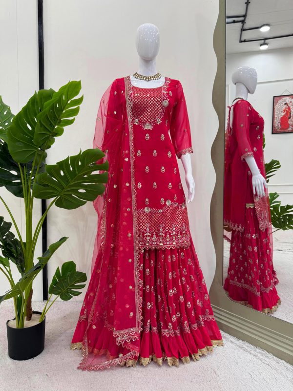 RTC FASHION 5909 DESIGNER SHARARA SUITS WHOLESALE