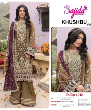 SAJIDA DESIGNERS 1045 KHUSHBU VOL 2 SALWAR SUITS