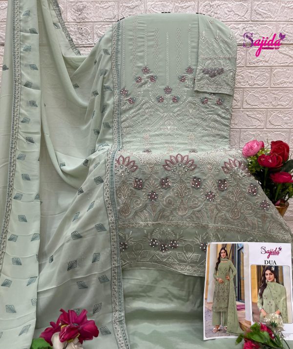 SAJIDA DESIGNERS 1069 DUA GEORGETTE SALWAR SUITS