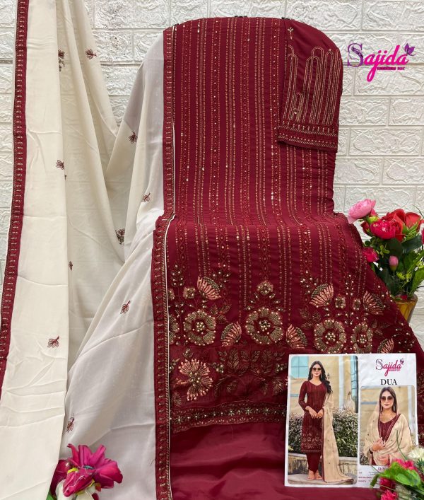 SAJIDA DESIGNERS 1070 DUA GEORGETTE SALWAR SUITS