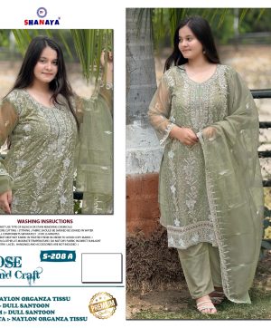 SHANAYA FASHION S 208 A ROSE HAND CRAFT SUITS