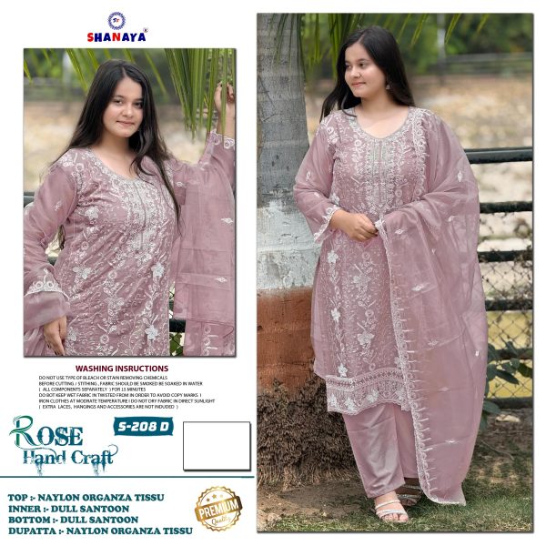 SHANAYA FASHION S 208 D ROSE HAND CRAFT SUITS
