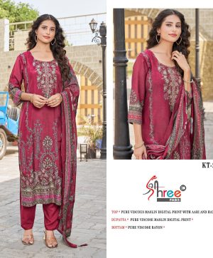SHREE FABS KT 246 A VISCOSE MUSLIN SALWAR SUITS