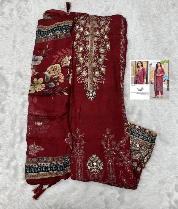SHREE FABS KT 246 A VISCOSE MUSLIN SALWAR SUITS