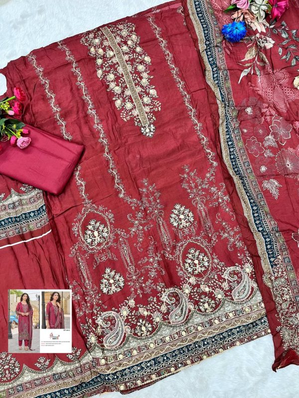 SHREE FABS KT 246 A VISCOSE MUSLIN SALWAR SUITS