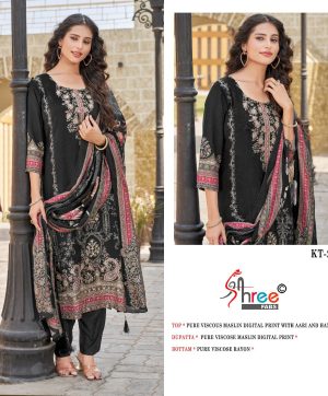 SHREE FABS KT 246 B VISCOSE MUSLIN SALWAR SUITS