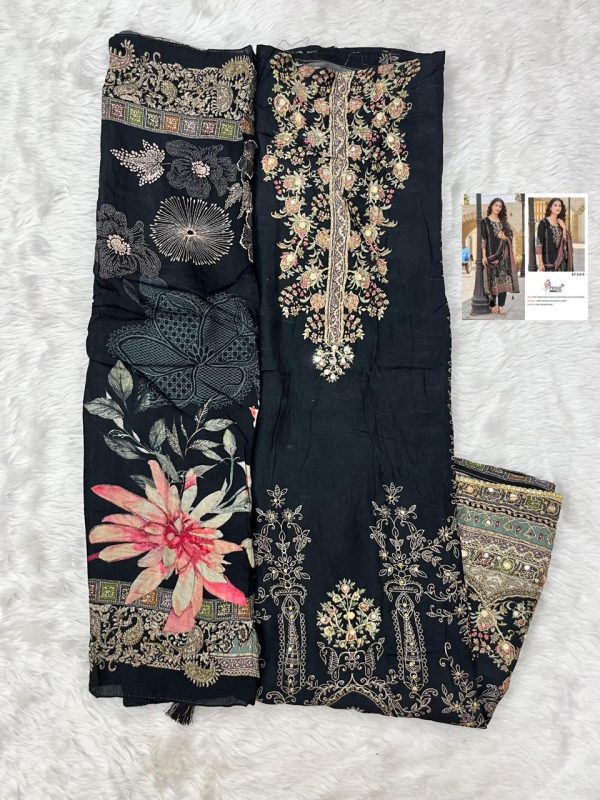 SHREE FABS KT 246 B VISCOSE MUSLIN SALWAR SUITS