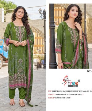 SHREE FABS KT 246 C VISCOSE MUSLIN SALWAR SUITS