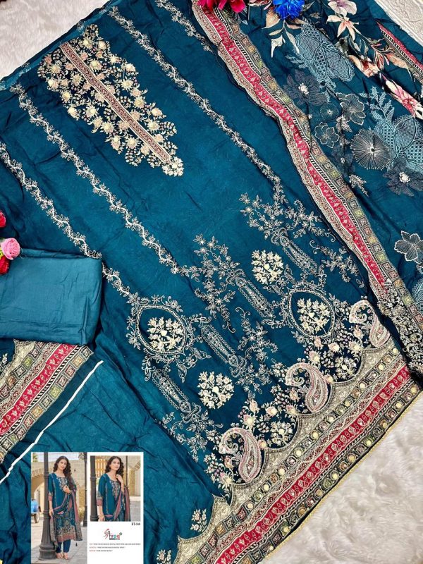 SHREE FABS KT 246 VISCOSE MUSLIN SALWAR SUITS