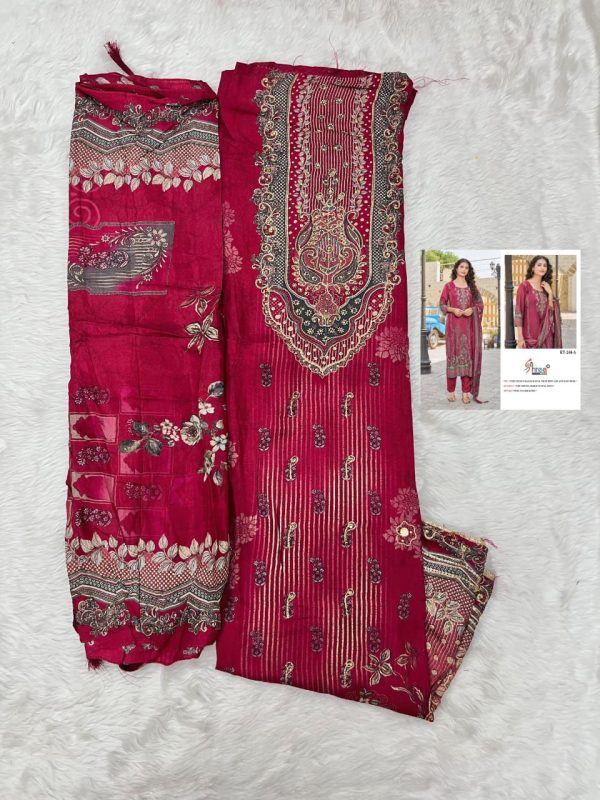 SHREE FABS KT 278 A VISCOSE MUSLIN SALWAR SUITS