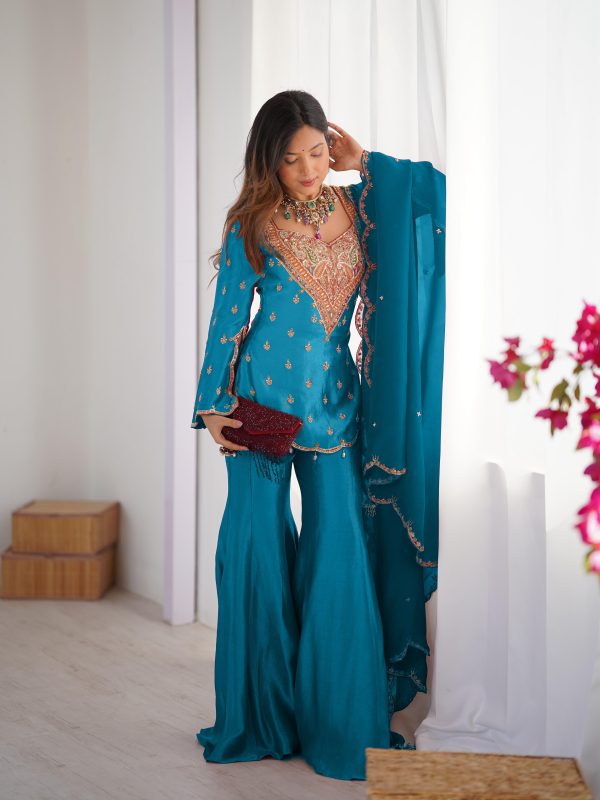 SHREE HARI NSR 852 C DESIGNER PLAZZO SUITS WHOLESALE