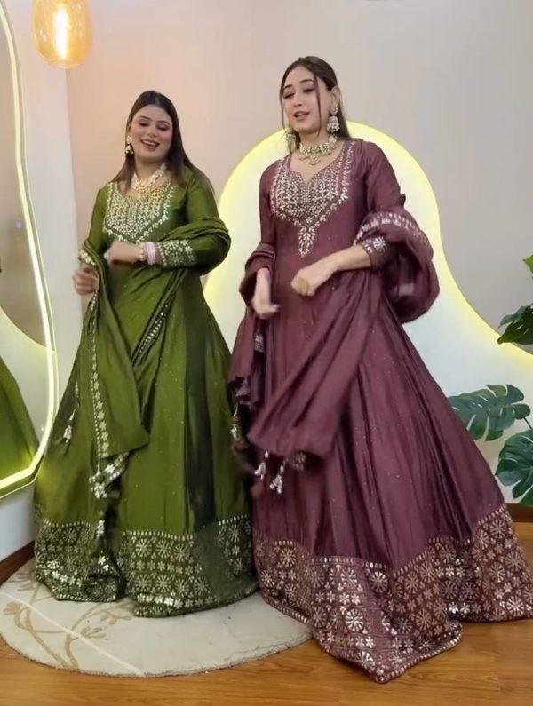 SHREE HARI NSR 872 A B DESIGNER EMBROIDERED GOWN