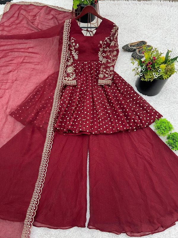 SHREE HARI ZSR 3134 DESIGNER SHARARA PLAZZO SUITS