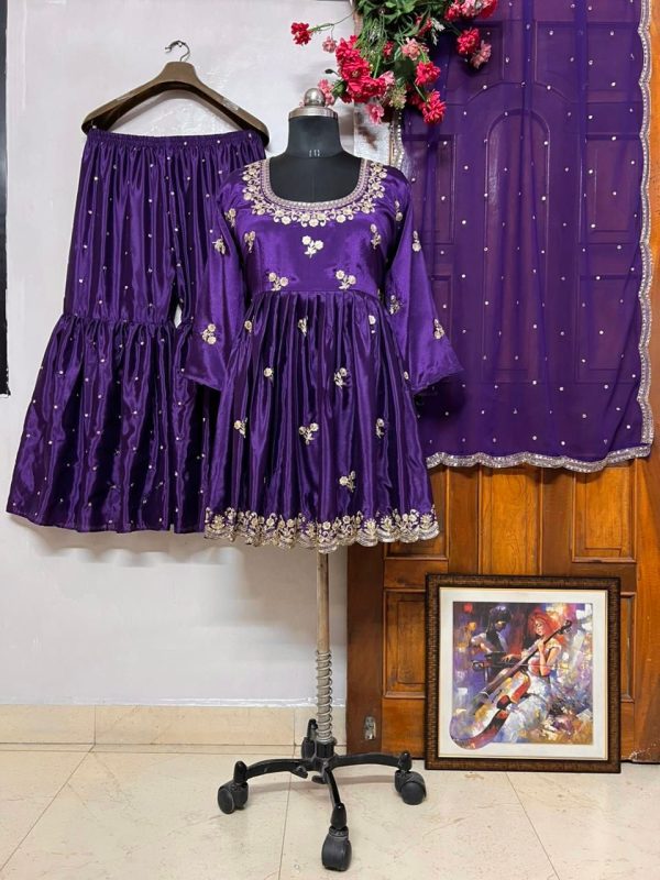 VF 211 DESIGNER TRENDING SHARARA SUITS WHOLESALE