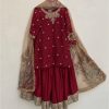 WOMEN WASTRA FD 120 DESIGNER SHARARA SUITS WHOLESALE