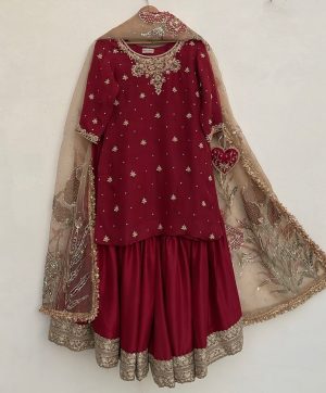 WOMEN WASTRA FD 120 DESIGNER SHARARA SUITS WHOLESALE