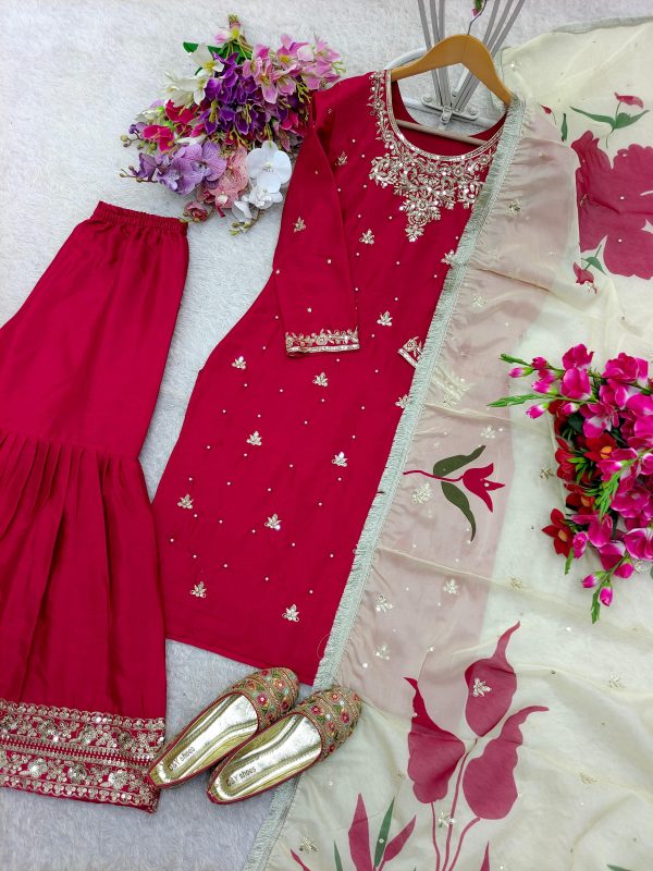 WOMEN WASTRA FD 120 DESIGNER SHARARA SUITS WHOLESALE