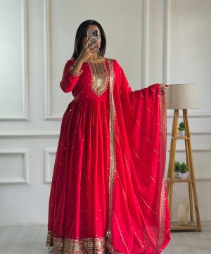 WOMEN WASTRA FD 1220 DESIGNER GOWN WHOLESALE