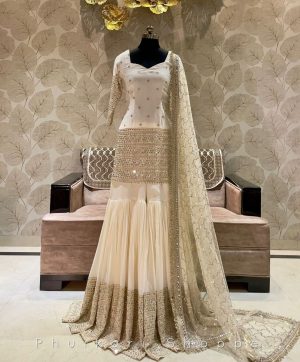 WOMEN WASTRA WW 1074 DESIGNER SHARARA SUITS