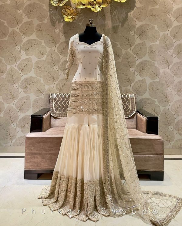 WOMEN WASTRA WW 1074 DESIGNER SHARARA SUITS