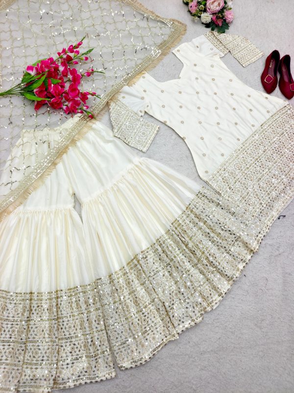 WOMEN WASTRA WW 1074 DESIGNER SHARARA SUITS