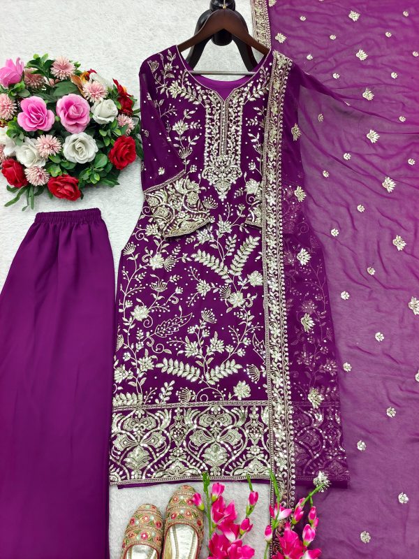 WOMEN WASTRA WW 1218 PLAZZO SUITS WHOLESALE