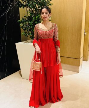 WOMEN WASTRA WW 1222 DESIGNER SHARARA SUITS