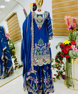 ZOYA CLOTHING ZC 8001 A DESIGNER SHARARA SUITS